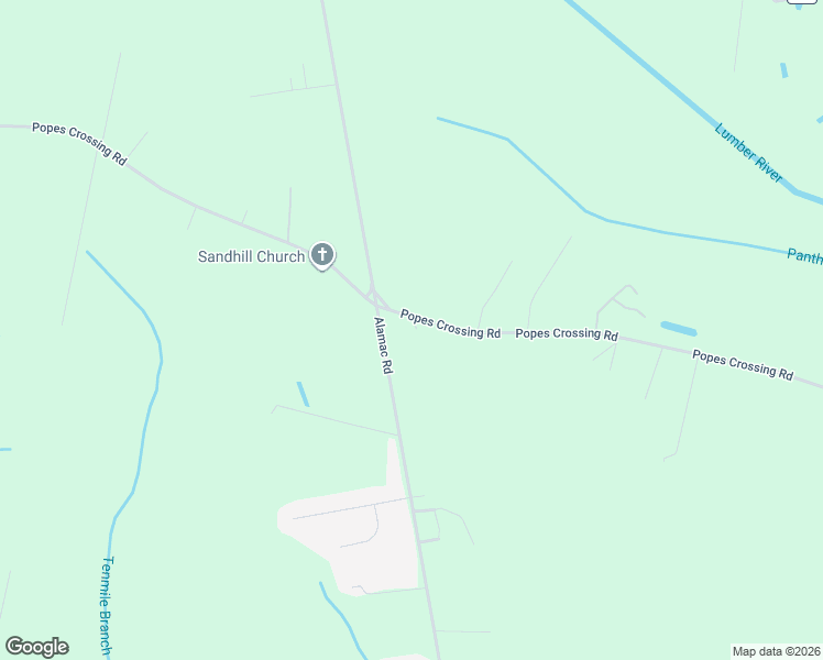 map of restaurants, bars, coffee shops, grocery stores, and more near 2934 Popes Crossing Road in Lumberton