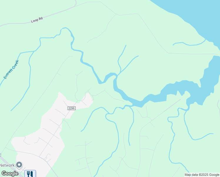 map of restaurants, bars, coffee shops, grocery stores, and more near 119 Velma Lane in Sneads Ferry