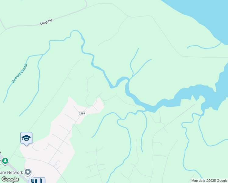 map of restaurants, bars, coffee shops, grocery stores, and more near 113 Velma Lane in Sneads Ferry