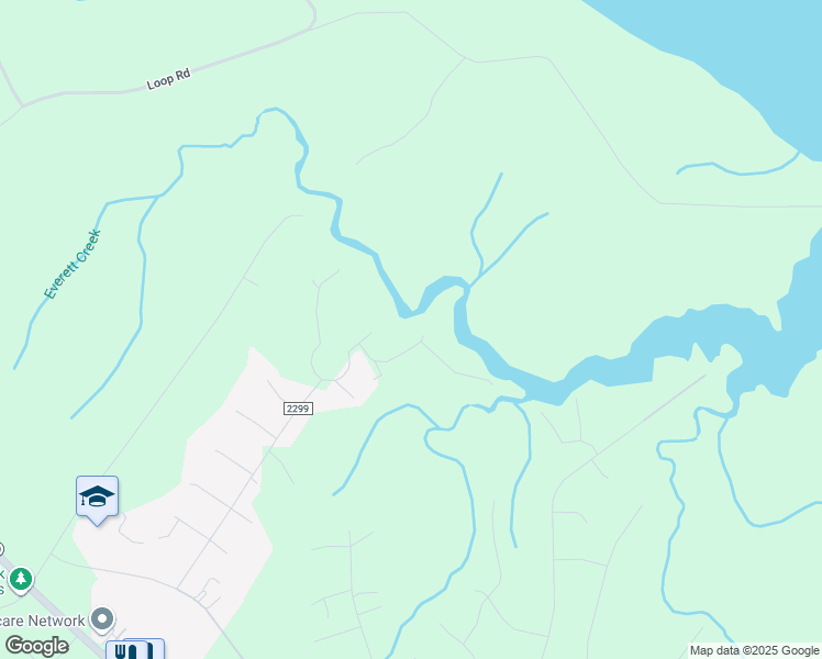 map of restaurants, bars, coffee shops, grocery stores, and more near 113 Velma Lane in Sneads Ferry