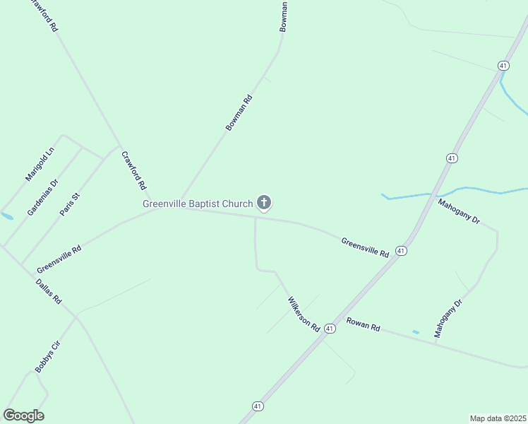 map of restaurants, bars, coffee shops, grocery stores, and more near 484 Greensville Road in Lumberton