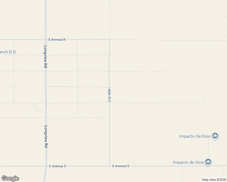 map of restaurants, bars, coffee shops, grocery stores, and more near 140th Street East in Palmdale