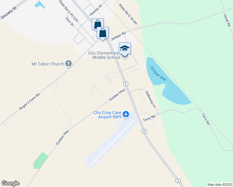 map of restaurants, bars, coffee shops, grocery stores, and more near in Clio