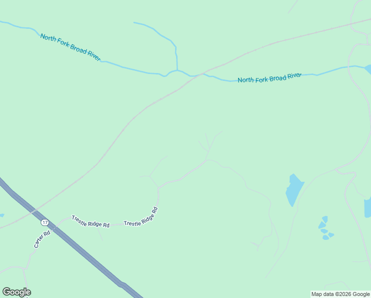 map of restaurants, bars, coffee shops, grocery stores, and more near 873 Trestle Ridge Road in Toccoa