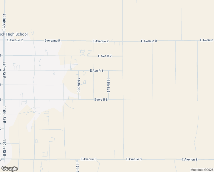 map of restaurants, bars, coffee shops, grocery stores, and more near 118th Street East in Sun Village