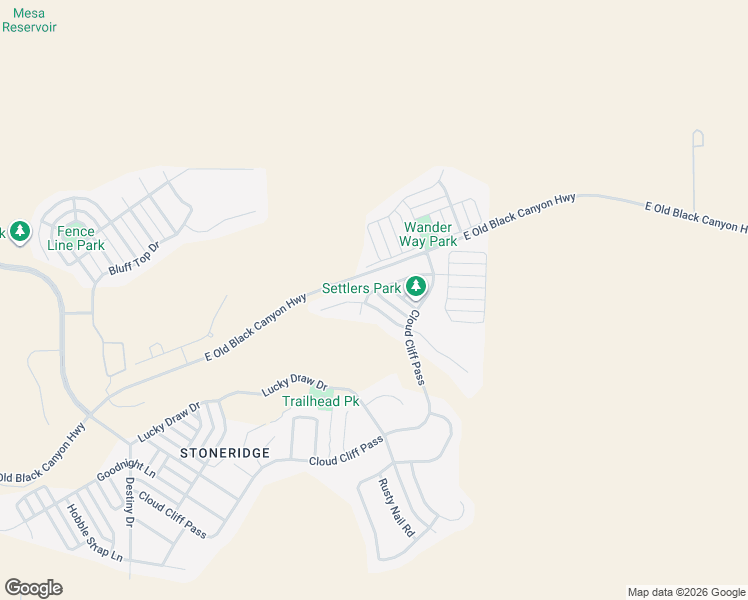 map of restaurants, bars, coffee shops, grocery stores, and more near 7696 Knots Pass in Prescott Valley