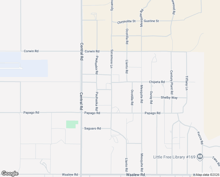 map of restaurants, bars, coffee shops, grocery stores, and more near Sycamore Lane in Apple Valley