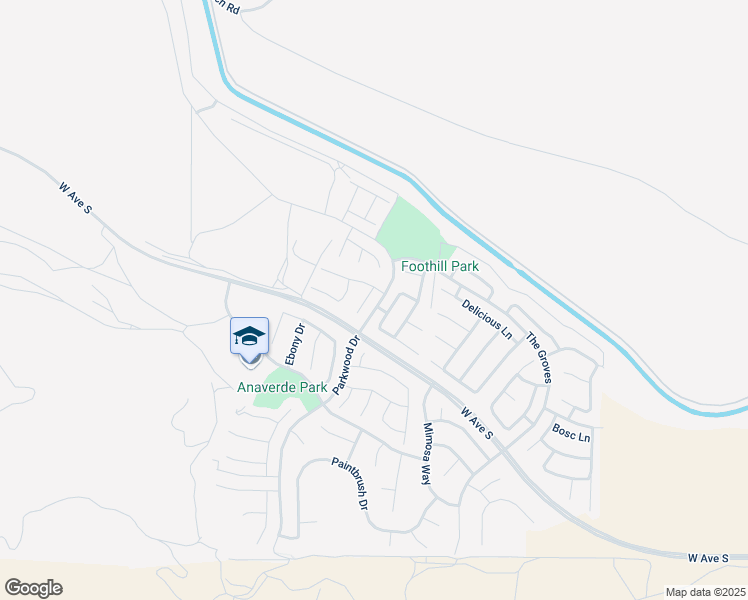 map of restaurants, bars, coffee shops, grocery stores, and more near 37712 Tamarind Court in Palmdale