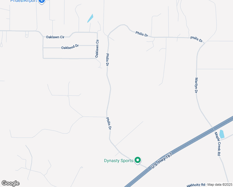 map of restaurants, bars, coffee shops, grocery stores, and more near 18796-19514 Philis Road in Hensley