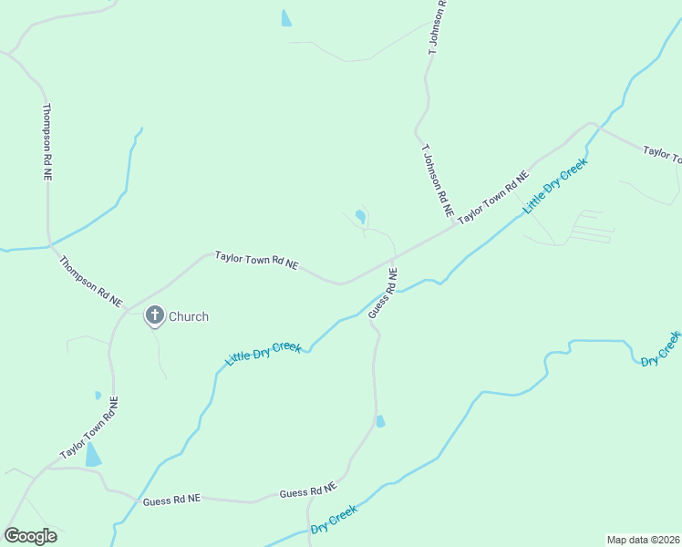 map of restaurants, bars, coffee shops, grocery stores, and more near 1660 Taylor Town Road Northeast in Ranger