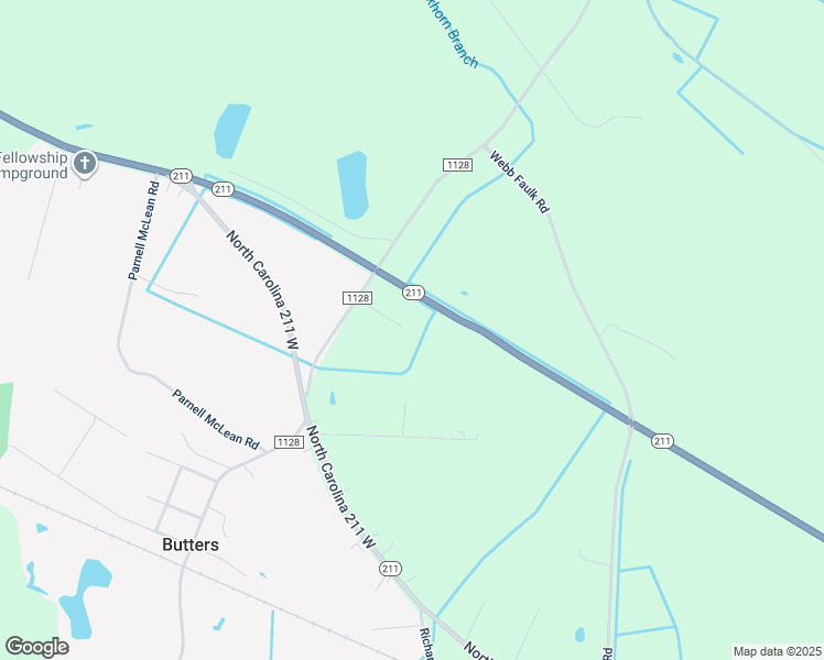 map of restaurants, bars, coffee shops, grocery stores, and more near 1261 Berry Lewis Road in Bladenboro