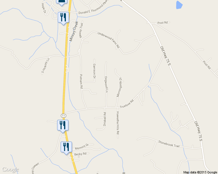 map of restaurants, bars, coffee shops, grocery stores, and more near 168 Dogwood Lane in Cleveland
