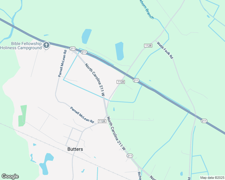 map of restaurants, bars, coffee shops, grocery stores, and more near 1352 Berry Lewis Road in Butters