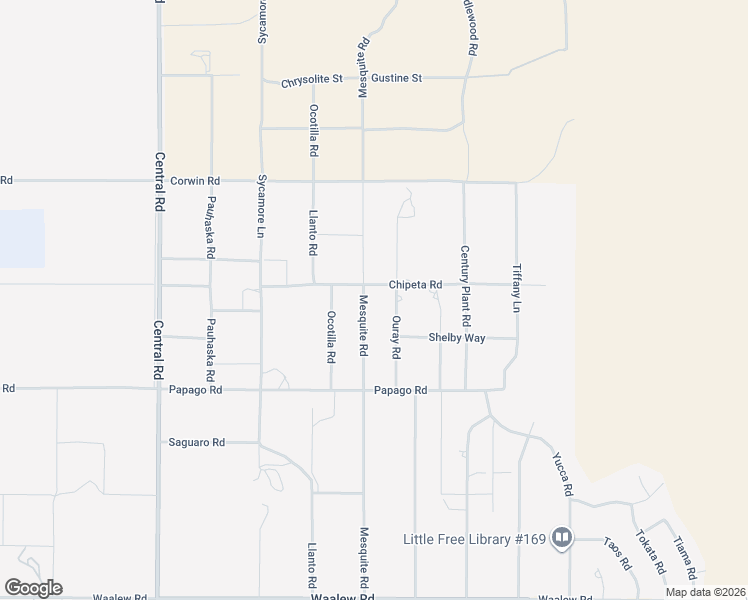 map of restaurants, bars, coffee shops, grocery stores, and more near 17495 Mesquite Road in Apple Valley