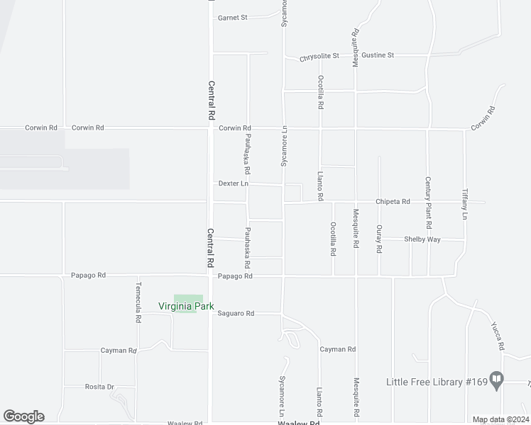 map of restaurants, bars, coffee shops, grocery stores, and more near 26650 Chipeta Road in Apple Valley