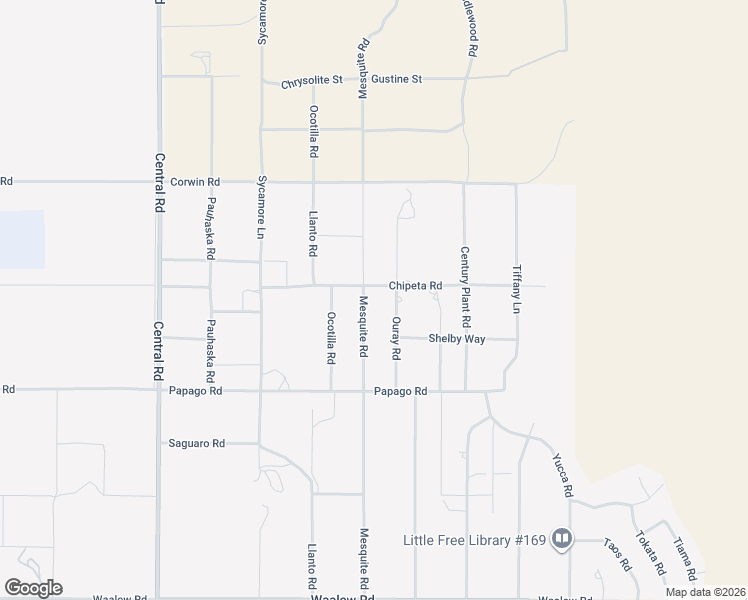 map of restaurants, bars, coffee shops, grocery stores, and more near 17495 Mesquite Road in Apple Valley