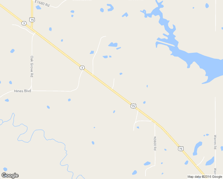 map of restaurants, bars, coffee shops, grocery stores, and more near U.S. 75 in Coalgate