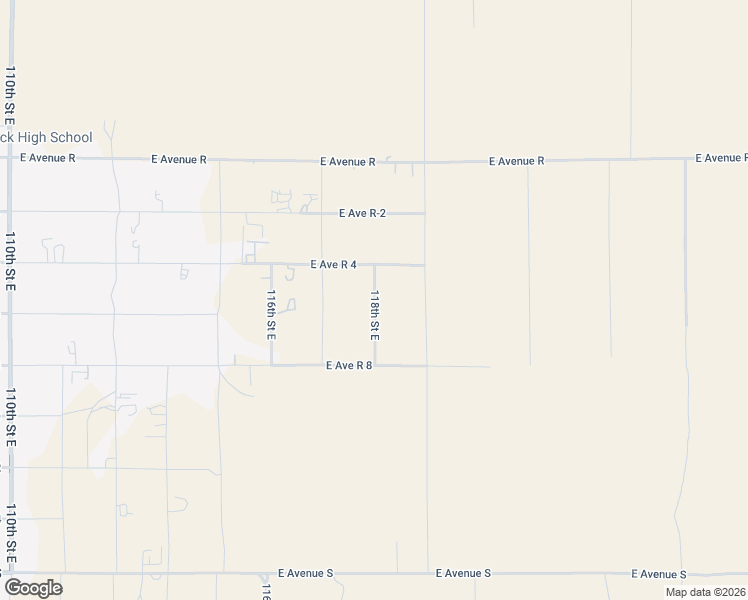 map of restaurants, bars, coffee shops, grocery stores, and more near 118th Street East in Sun Village