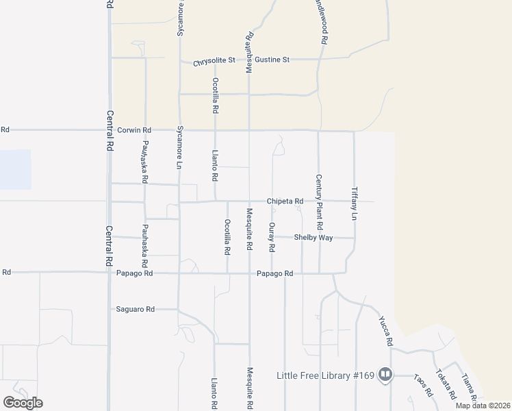 map of restaurants, bars, coffee shops, grocery stores, and more near 17495 Mesquite Road in Apple Valley