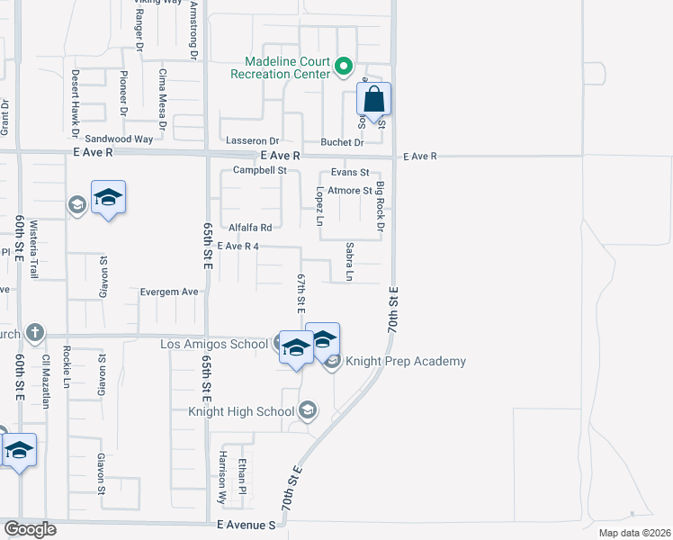 map of restaurants, bars, coffee shops, grocery stores, and more near 37732 Phelan Lane in Palmdale