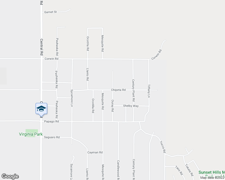 map of restaurants, bars, coffee shops, grocery stores, and more near Ouray Road in Apple Valley
