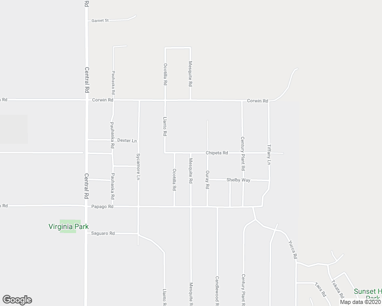 map of restaurants, bars, coffee shops, grocery stores, and more near Chipeta Road in Apple Valley