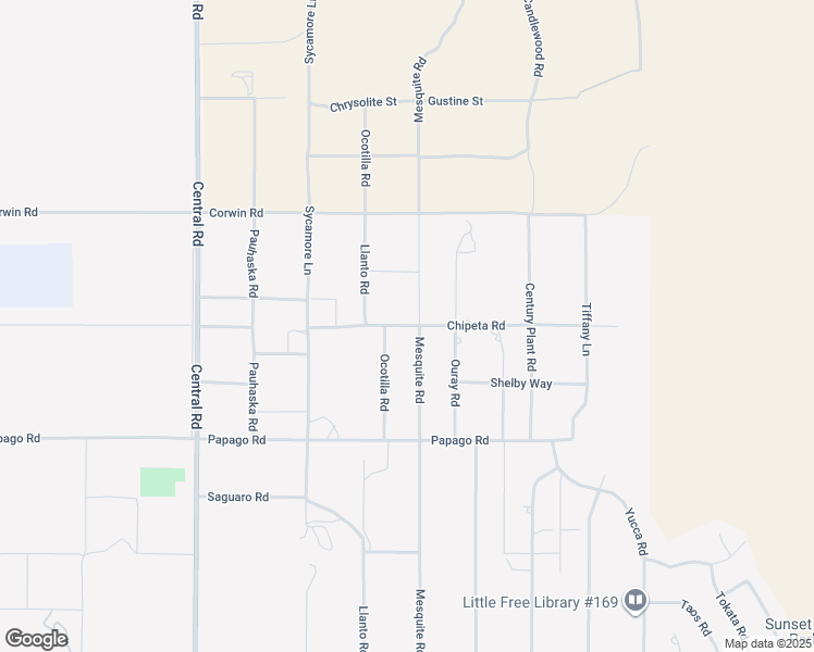 map of restaurants, bars, coffee shops, grocery stores, and more near Chipeta Road in Apple Valley