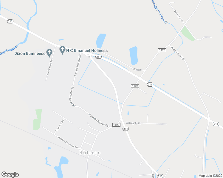 map of restaurants, bars, coffee shops, grocery stores, and more near 12491 North Carolina 211 Highway West in Bladenboro