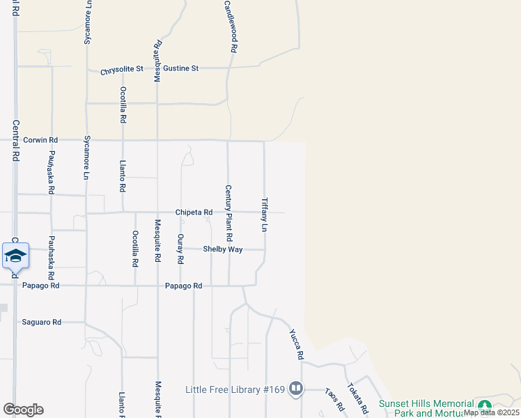 map of restaurants, bars, coffee shops, grocery stores, and more near Chipeta Road in Apple Valley