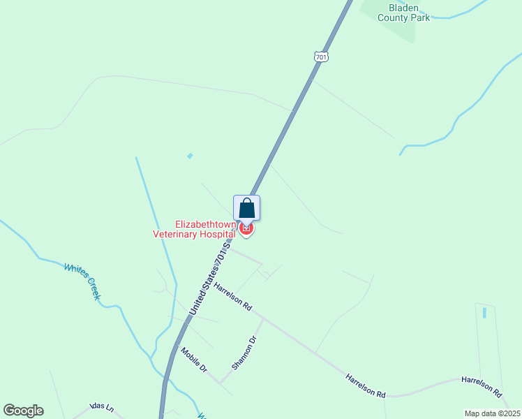 map of restaurants, bars, coffee shops, grocery stores, and more near 4509 U.S. 701 Highway in Clarkton