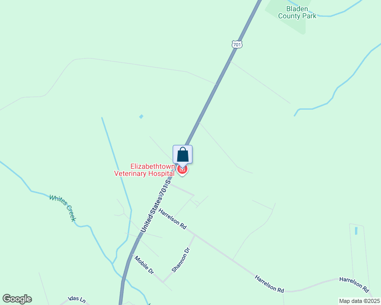 map of restaurants, bars, coffee shops, grocery stores, and more near 4509 U.S. 701 Highway in Clarkton
