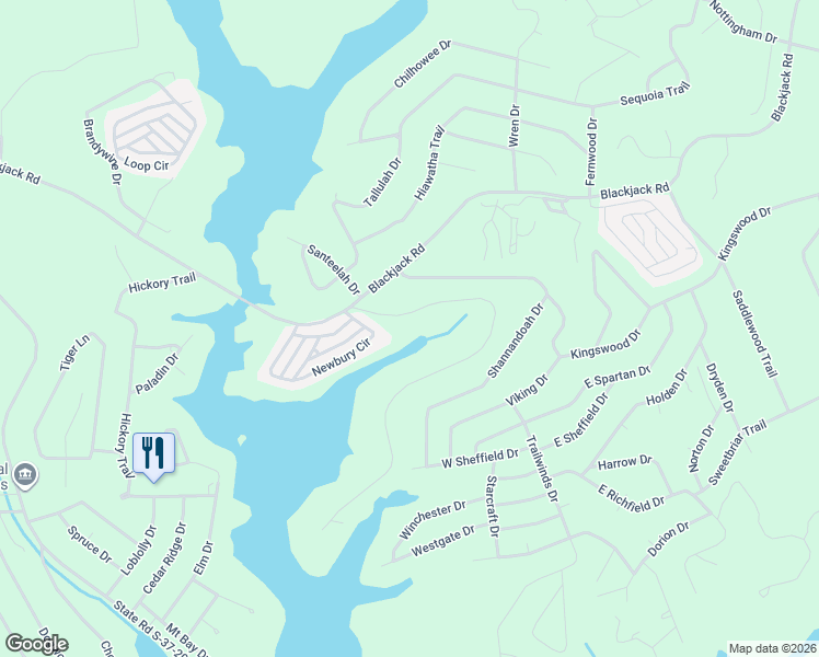 map of restaurants, bars, coffee shops, grocery stores, and more near 234 Blackjack Cove Road in Westminster