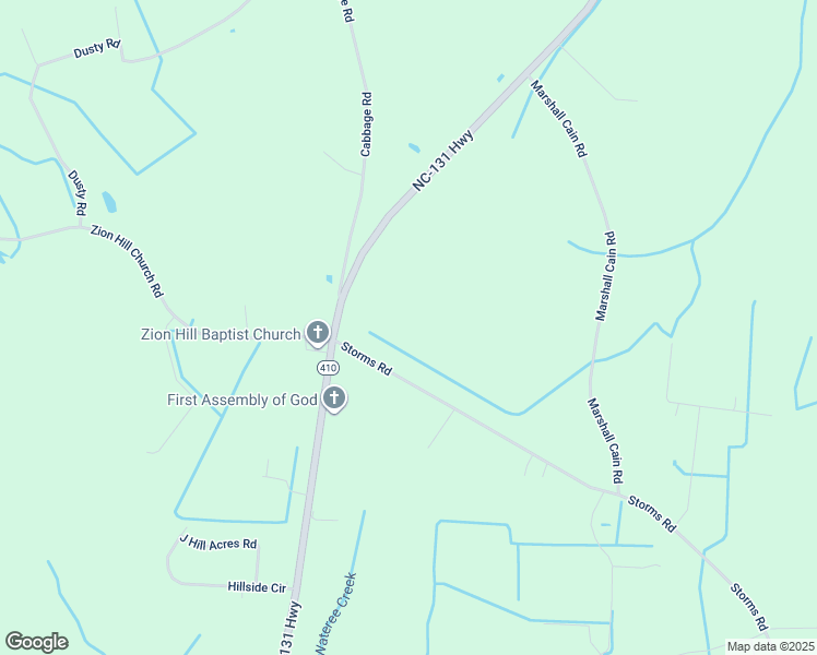 map of restaurants, bars, coffee shops, grocery stores, and more near 1422 Storms Road in Bladenboro