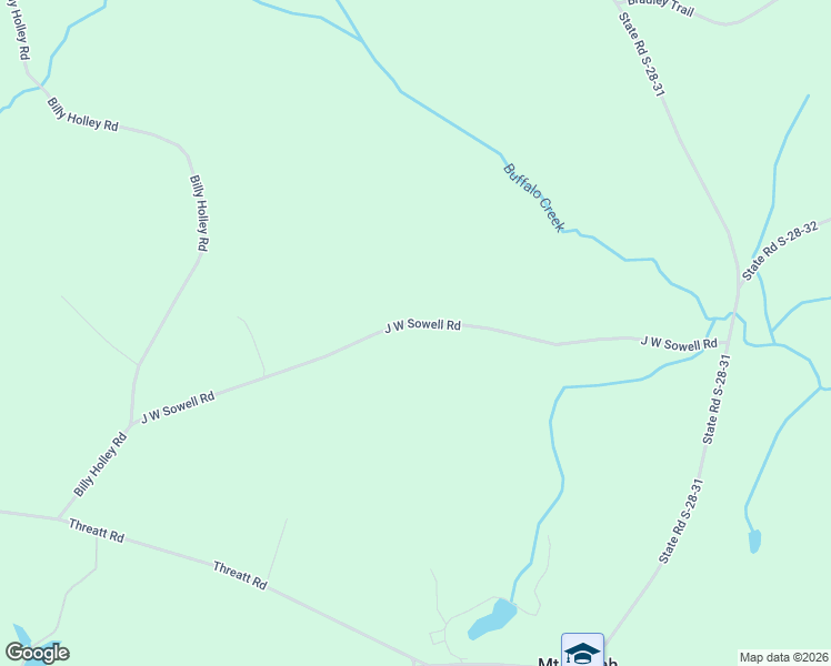 map of restaurants, bars, coffee shops, grocery stores, and more near J W Sowell Road in Kershaw