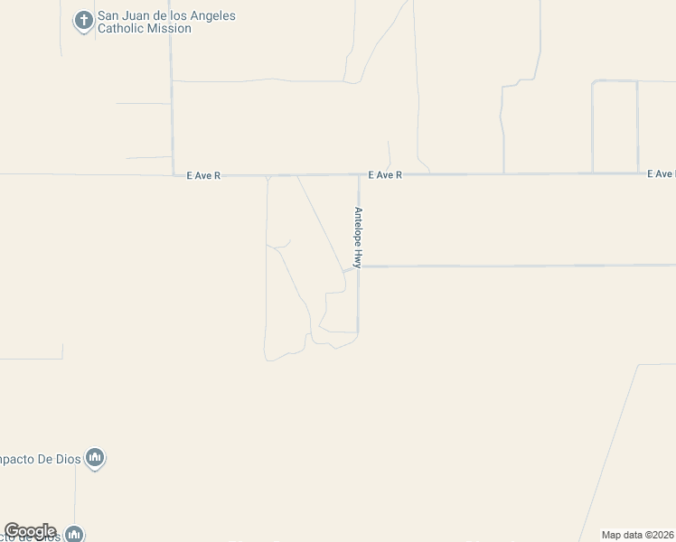 map of restaurants, bars, coffee shops, grocery stores, and more near 15450 Antelope Highway in Lake Los Angeles