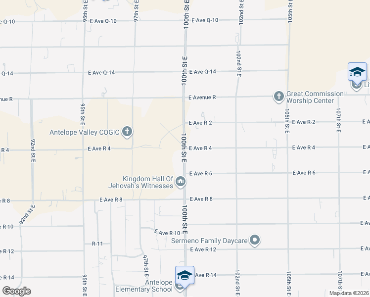 map of restaurants, bars, coffee shops, grocery stores, and more near 9353 East Avenue R 4 in Littlerock