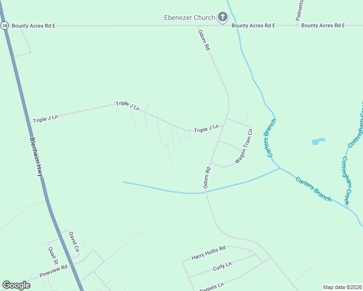 map of restaurants, bars, coffee shops, grocery stores, and more near 258 Triple J Lane in Bennettsville