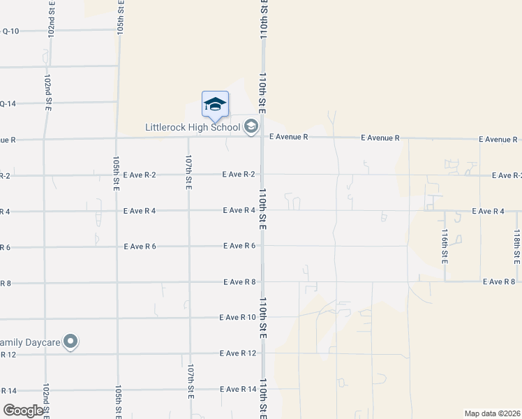 map of restaurants, bars, coffee shops, grocery stores, and more near East Avenue R 4 in Sun Village
