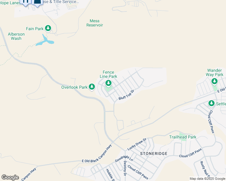map of restaurants, bars, coffee shops, grocery stores, and more near 1817 Fence Line Dr in Prescott Valley