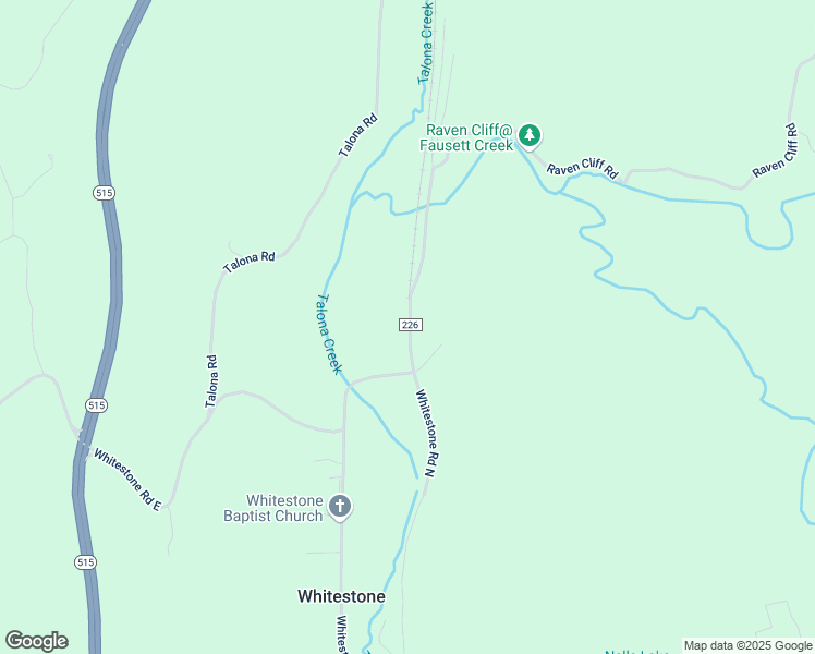 map of restaurants, bars, coffee shops, grocery stores, and more near 0 Raven Cliff Road in Talking Rock