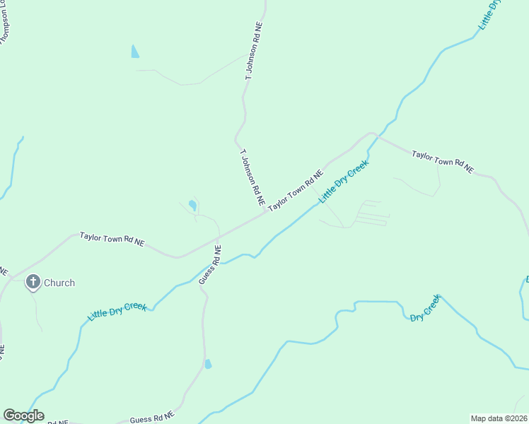 map of restaurants, bars, coffee shops, grocery stores, and more near 1660 Taylor Town Road Northeast in Ranger