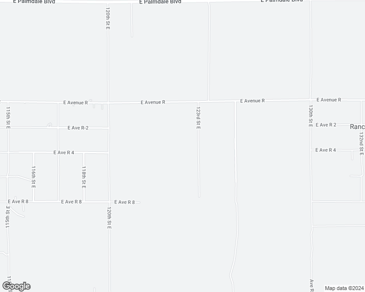 map of restaurants, bars, coffee shops, grocery stores, and more near East Avenue R in Juniper Hills