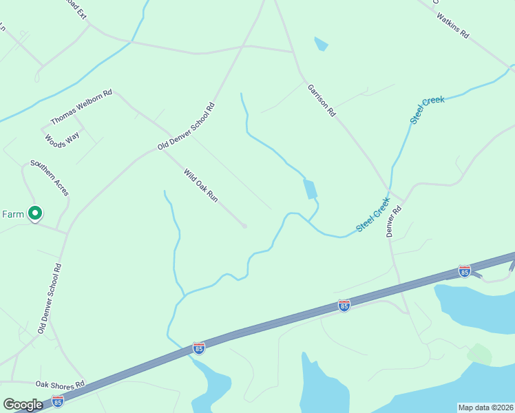 map of restaurants, bars, coffee shops, grocery stores, and more near 127 Wild Oak Run in Anderson