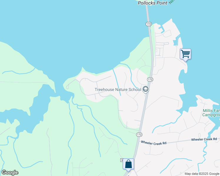 map of restaurants, bars, coffee shops, grocery stores, and more near 511 Greenfield Place in Sneads Ferry