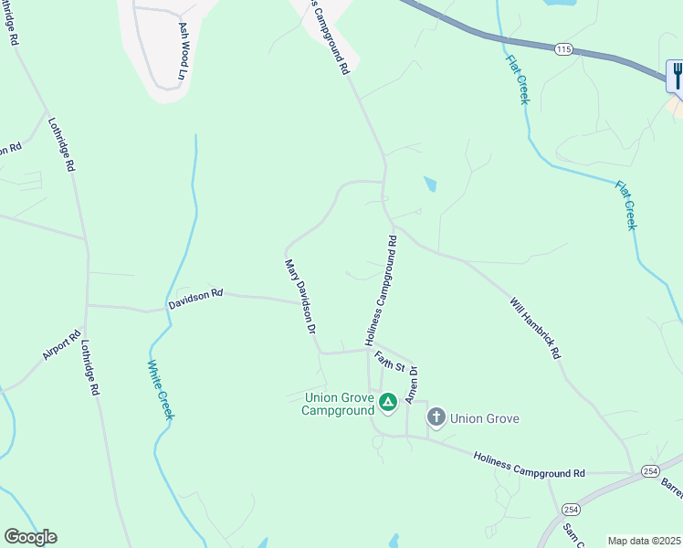 map of restaurants, bars, coffee shops, grocery stores, and more near 874 Holiness Campground Road in Cleveland
