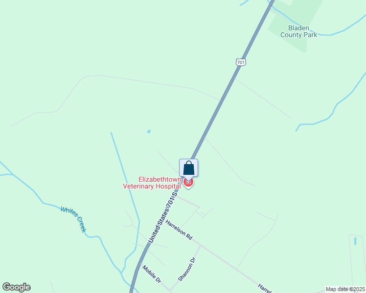 map of restaurants, bars, coffee shops, grocery stores, and more near 4454 U.S. 701 Highway in Clarkton