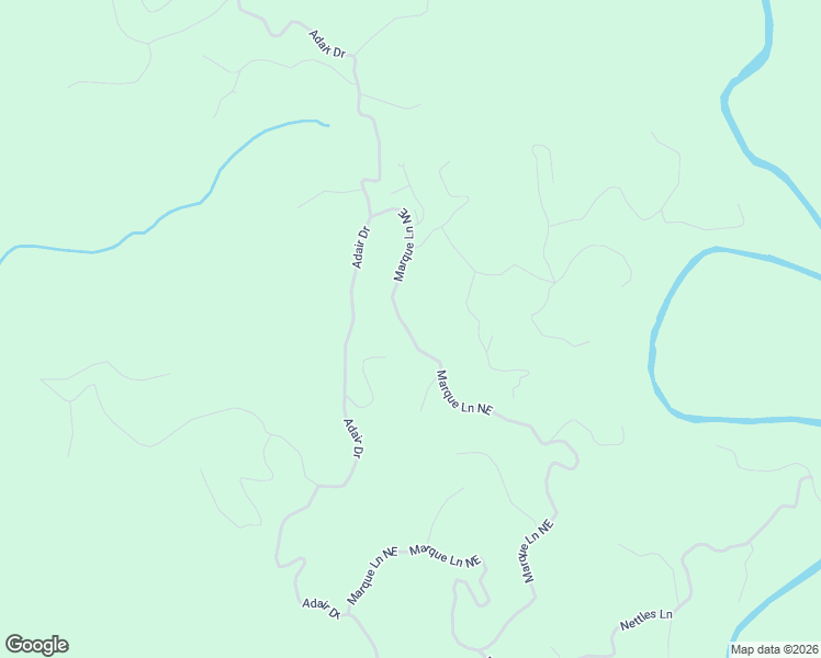 map of restaurants, bars, coffee shops, grocery stores, and more near 415 Marque Lane Northeast in Ranger