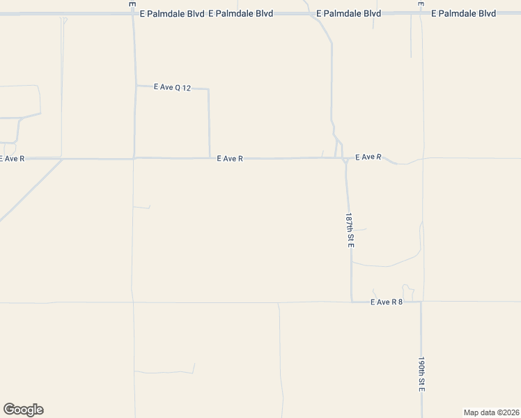 map of restaurants, bars, coffee shops, grocery stores, and more near 18427 East Avenue R in Palmdale