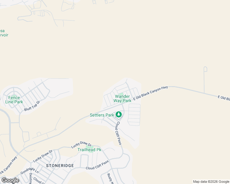 map of restaurants, bars, coffee shops, grocery stores, and more near 7897 East Crooked Creek Trail in Prescott Valley