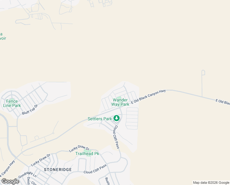 map of restaurants, bars, coffee shops, grocery stores, and more near 7897 East Crooked Creek Trail in Prescott Valley